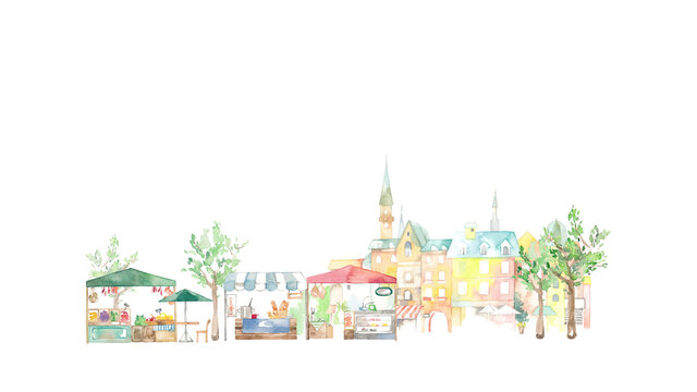 市場と西洋の街並み フード系 Stock Illustration Adobe Stock 市場と西洋の街並み フード系 Stock Illustration Adobe Stock