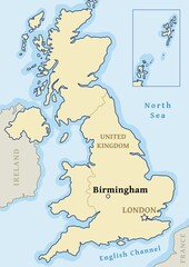 Birmingham UK map location