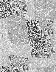 Fototapeta premium black and white seamless pattern