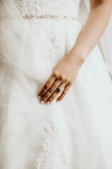 Bride detail shot