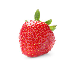 Delicious fresh ripe strawberry isolated on white