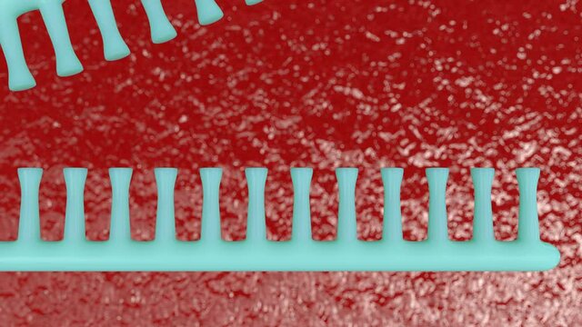 3d animation of dna replication process. Replication produces two identical DNA double helices each with one new and one old strand.