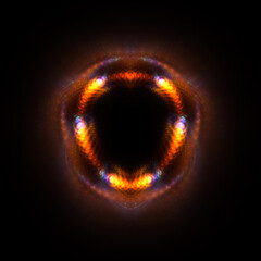 Black holes with radiant hot edges