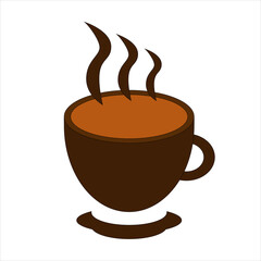 Cup of coffee icon logo