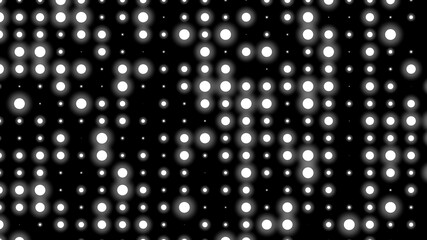 Dot white black pattern gradient texture background. Abstract  technology big data digital background. 3d rendering.