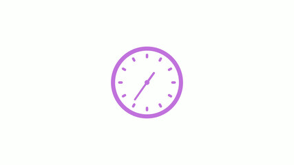 New purple light clock icon,counting down clock footage,Amazing purple counting down clock icon
