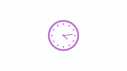 New purple light clock icon,counting down clock footage,Amazing purple counting down clock icon