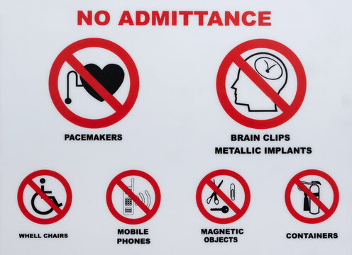 Tomography warning sign.