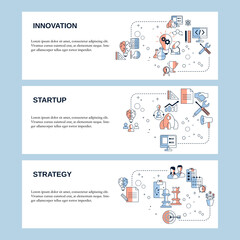 Innovation, Start up and Business Strategy concept