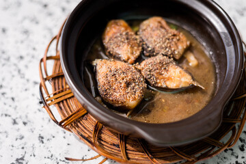Delicious vietnamese Fish in pepper sauce