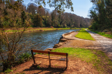 River Suir In Spring In Cahir, Ireland