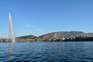 Jet d'eau Lac Léman Genève Suisse