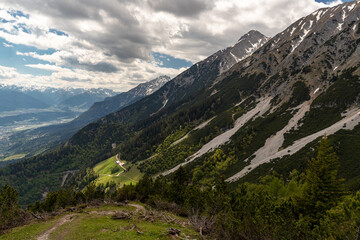 Fototapeta na wymiar high mountain landscape,Karwendel