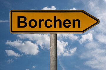 Obraz premium Wegweiser Borchen