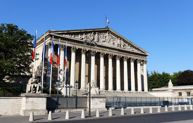 The French national Assembly- Bourbon palace , Paris, France