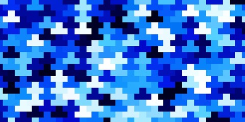 Light BLUE vector texture in rectangular style. Abstract gradient illustration with colorful rectangles. Best design for your ad, poster, banner.