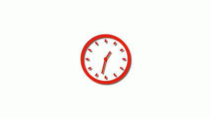 Amazing red color 3d clock icon,New clock images,counting down clock icon