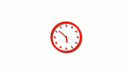 Amazing red color 3d clock icon,New clock images,counting down clock icon