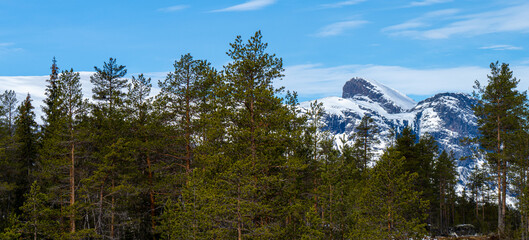 Szczyt górski w okolicy Hemsedal, góry skandynawskie  © Dreamnordno