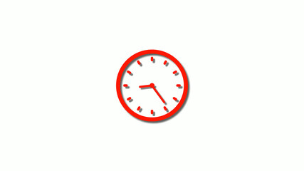 Amazing red color 3d clock icon,New clock images,counting down clock icon