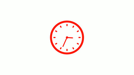 New red clock animation,clock icon,counting down clock icon