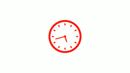 New red clock animation,clock icon,counting down clock icon