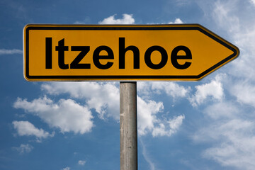 Obraz premium Wegweiser Itzehoe