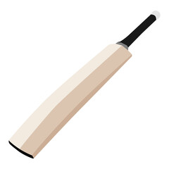 Cricket bat isolated on white isometric view vector