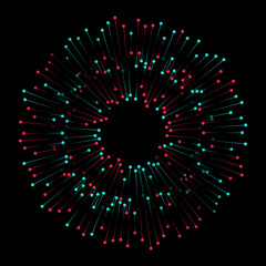 Futuristic blue red gradient vector black background contrast color border digital dynamic elegant technology web poster card template. TikTok service, Tiktok background, TikTok social media