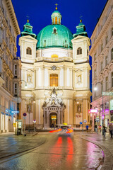 Fototapeta na wymiar Saint Peter Church in Vienna, Austria.