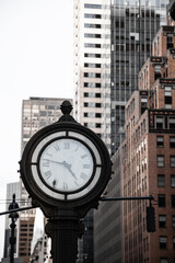Fototapeta na wymiar Street Clocks in New York
