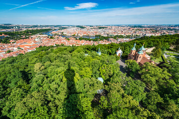 Skyline of Prague, capital of the Czech Republic.