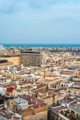 Barcelona from Santa Maria del Pi church, Spain