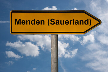 Wegweiser Menden (Sauerland)