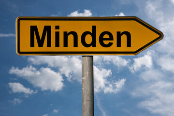 Obraz premium Wegweiser Minden