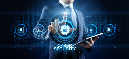 Cyber security data protection information privacy internet technology concept.