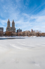 Fototapeta premium Winter in Central Park, New York, United States.
