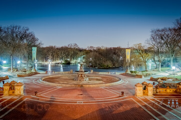 Winter in Central Park, New York, United States.