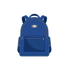 School bag. Isolated icon of school bag vector. Backpack symbol.