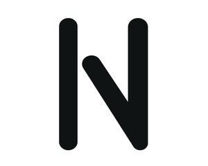 n and m creative logo letters