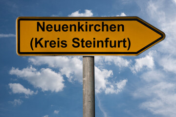 Obraz premium Wegweiser Neuenkirchen (Kreis Steinfurt)