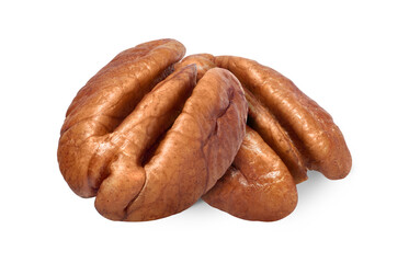 Pecan nuts isolated on white background