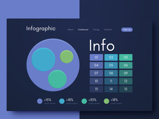 Vector graphic infographics. Template for creating mobile applications, workflow layout, diagram, banner, web design, business infographic reports