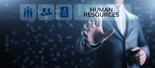 HR Human resources management recruitment talent concept.