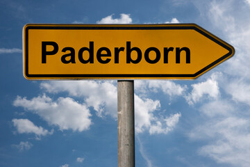 Obraz premium Wegweiser Paderborn