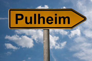 Obraz premium Wegweiser Pulheim