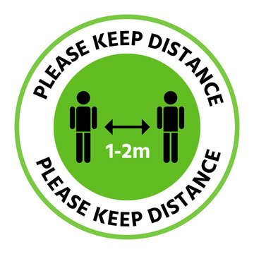 New Normal Lifestyle Concept,After Corona Virus Outbreak,Vector Of Footprint Sign Red Color And Text  Keep Your Distance,Social Distancing For Print Floor,Coronavirus Pandemic. Reopening End Of Covid