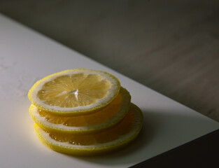 lemon on a plate
