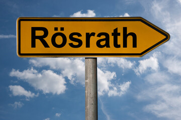 Obraz premium Wegweiser Rösrath