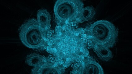 フラクタルで抽象的な背景。科学のイメージ。